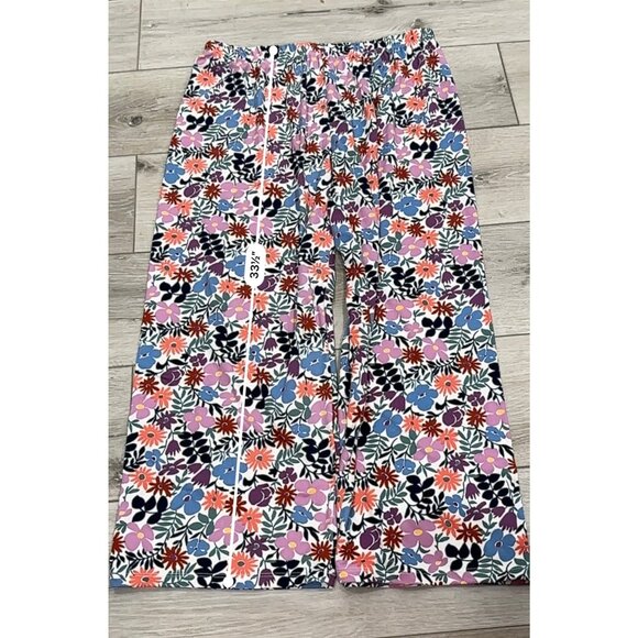 Kate‎ Spade Womens Large Floral Print Wide Leg Lounge Pant - Picture 5 of 5